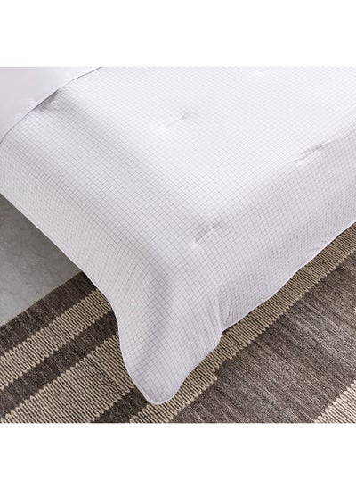 Buy Ferum 3-Pieces Stripe Microfiber Jersey King Comforter Set 240 x 220 cm in UAE