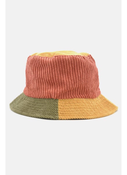 Buy Women Colorblock  Bucket Hat, Olive Combo in Saudi Arabia