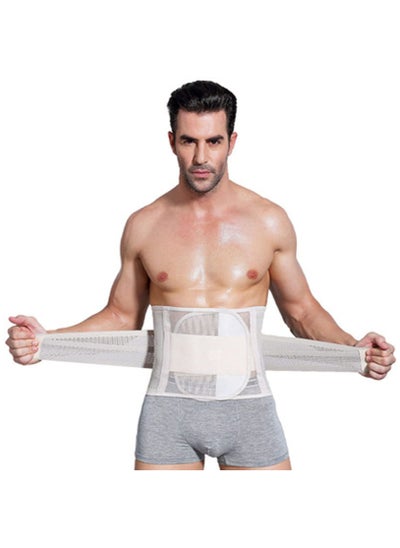 Buy Neoprene Waist Trimmer Ab Belt for Men Waist Trainer Corset Slimming Body Shaper Workout Sauna Hot Sweat Band, XXL in Saudi Arabia