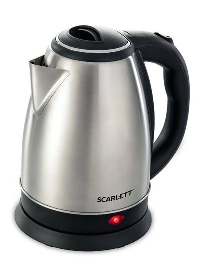 اشتري SCARLETT Stainless Steel Electric Kettle 2 Liter Design for Hot Water, Tea, Coffee, Milk, Rice and Other Multi Purpose Cooking Food Kettle في الامارات