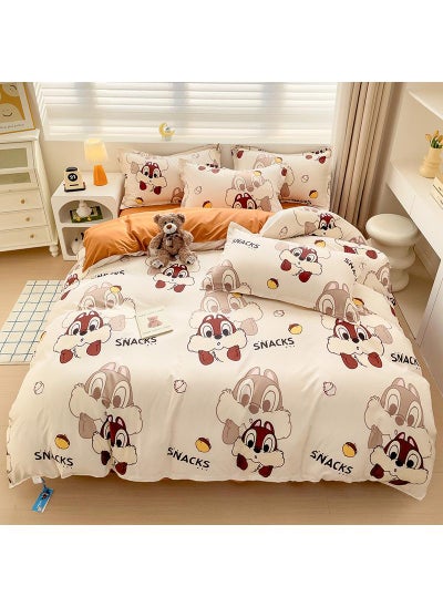 Buy Full Size Sheet Set Super Soft Kids 4 Piece Floral Bedding Set  Microfiber Sheets Includes Reversible Pillow Covers  1.5M in UAE