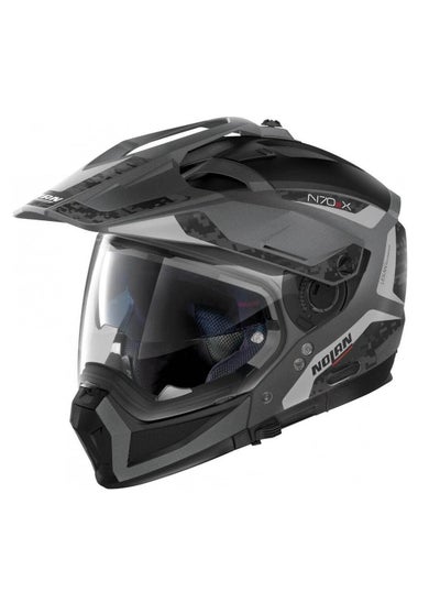 Buy Nolan N70-2X Torpedo 041 N-Com Convertible Helmet - Flat Lava Grey/Black in UAE