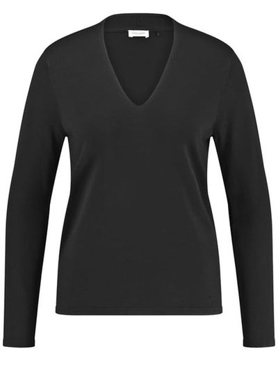 Buy Fine knit jumper with a V-neckline in Egypt