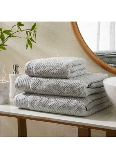 اشتري Textured Luxe Hand Towel 50X90Cm - Celadon في الامارات