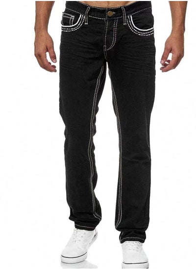 Buy Men's Fashionable Slim Jeans in UAE