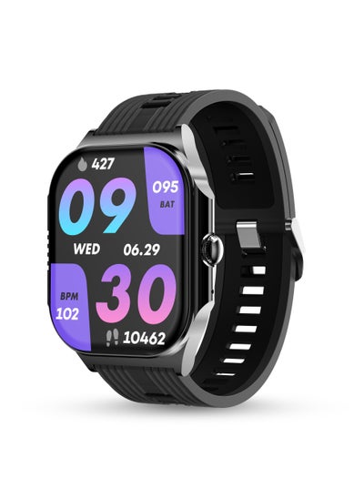 Buy Alive 1.99" Always on Amoled Display Smartwatch, Quick Notification, Magnetic Charging, IP67 Water Resistence, BT Calling, Health Suite, Multisport Mode, AI Voice Assistance, Jet Black in UAE