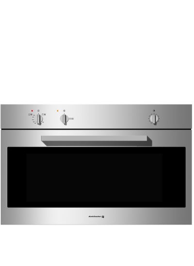 اشتري Kelvinator Built-in Gas Oven, 60x90Cm, 9 Functions, Steel, - KRBO-GGSMTLT-19110/X في السعودية