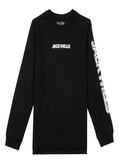 Buy Jack Wills Sleeve Print Long Sleeve T Shirt in Saudi Arabia