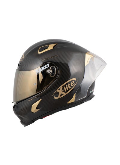 اشتري X-Lite X-803 RS Ultra Carbon Golden Edition 033 Full Face Helmet في الامارات