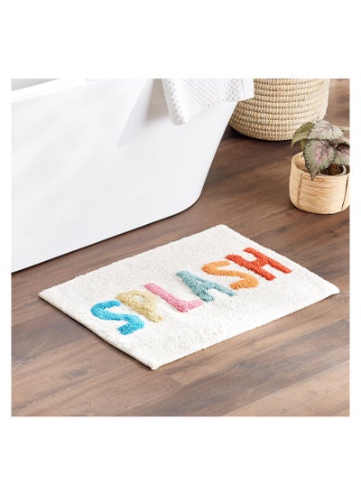 Buy Splash Tufted Bath Mat - 50x70 cm in Saudi Arabia