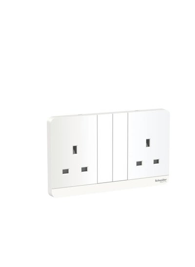 Buy Schneider Avatron 13A 2Gang Switch Socket in UAE