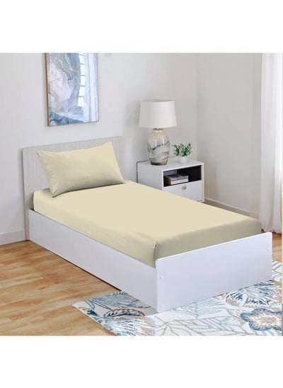 Buy Solicity Fitted Sheet 160X200+33Cm - Moon Beam in UAE