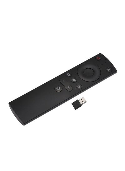 اشتري Wireless Remote Control With Voice Control For Android Tv Box Black في الامارات