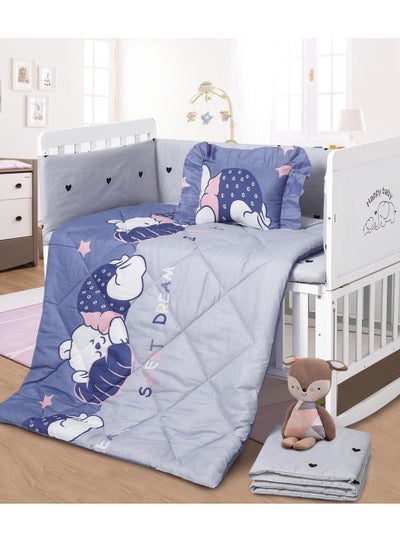 Buy 5-Piece Baby Crib Bedding Set,LUCAS-057 in Saudi Arabia