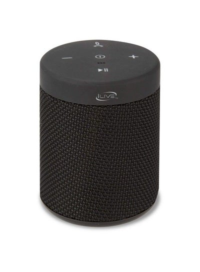 اشتري Waterproof Fabric Wireless Speaker 2.56 X 2.56 X 3.4 Inches Builtin Rechargeable Battery Black (Isbw108B) في السعودية