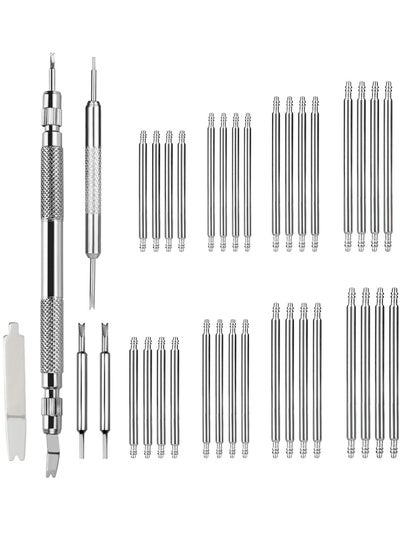 Buy Spring Bar Tool Watch Band Tool Set Watch Wrist Bands Strap Removal Repair Fix Kit with Extra 3 Tips Pins 32pcs Heavy Duty 316 Stainless Steel Pins Spring Bar Non slip Various Watches in UAE