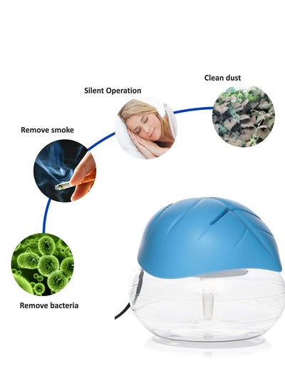 Buy Electric Leaf Shape Portable Room Air Refresher Diffuser Purifier And Humidifier Revitalizer Blue in UAE