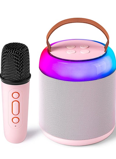 Buy Mini Karaoke Machine with Wireless Microphone for Kids Adults, Portable Bluetooth Speaker Toy for 2-12 Years Old Girls and Boys, Perfect for Birthday Gift and Home Party in Saudi Arabia