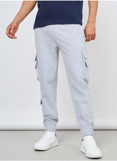 اشتري Solid Cargo Jogger with Zipper Pockets في السعودية