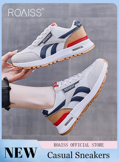 Buy Ladies Sports Shoes Casual Shoes Sports Breathable and Wear-Resistant Low-Top Sneakers Women's Fashion All-Match Platform Sneakers in UAE