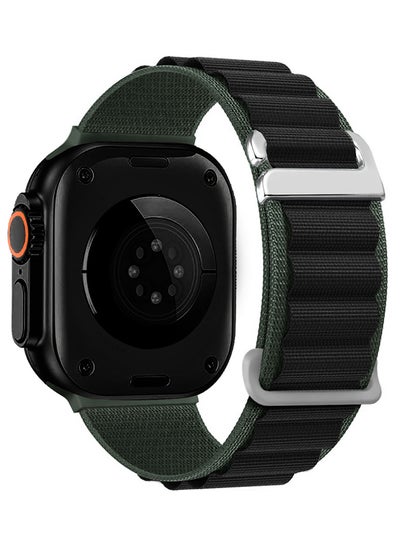 اشتري Alpine Loop Band For Apple Watch Band 49mm/45mm/44mm/42mm Nylon Woven Sport Strap Compatible with iWatch Series Ultra2/Ultra/8/7/SE/6/5/4/3/2/1 Adjustable Strap في الامارات