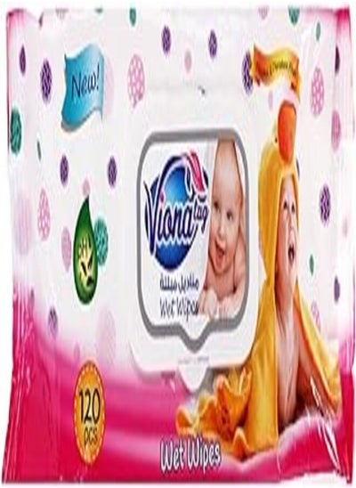 اشتري Viona Tag Wet Wipes, 120 Pieces في مصر