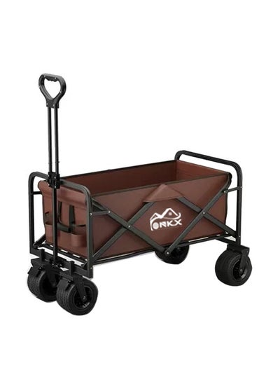 اشتري Foldable Multifunctional Outdoor Wagon Shopping Cart في الامارات