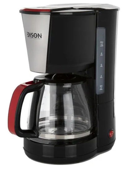 Buy Coffee machine 1.25 liters black, 1000 watts in Saudi Arabia