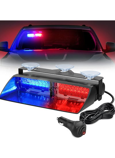 Buy LED Emergency Strobe Lights with Suction Cups, Super Bright Windshield Hazard Warning Safety Flash Lights for Police, Firefighters, and Emergency Vehicles in UAE