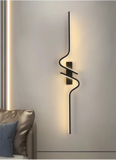 Buy （Tricolour light-100CM）Modern wall lights Home appliances Nordic style long lumen home decoration Bedroom dining room TV wall lighting fixtures，wall lamp in UAE