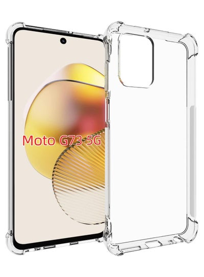 Buy Phone Case For Motorola Moto G73 5G Crystal Clear Ultra Slim Anti Scratch Shockproof Protective TPU Back Cover in Saudi Arabia