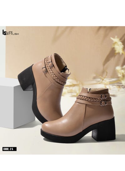 Buy Ankle Boot Z-5 Leather - Coffee in Egypt