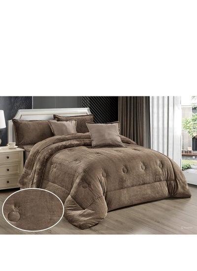 Buy Plain winter double bedspread with a luxurious design to give you comfort and warmth in Saudi Arabia