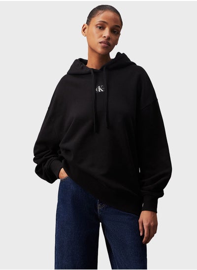 Buy Logo Drawstring Hoodie in Saudi Arabia