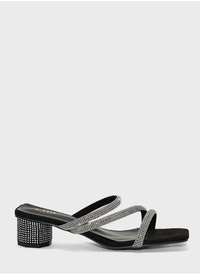 اشتري Embellished Double Strap Mule في الامارات