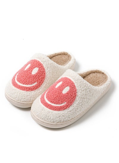 Buy Smiling Bedroom Home Slippers Warm and Thick Blue in Saudi Arabia