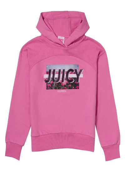 اشتري Juicy Couture Waffle Panel Hoodie Pink في الامارات