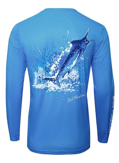 اشتري Bob Marlin Performance Shirt Ocean Marlin Blue-Small في الامارات