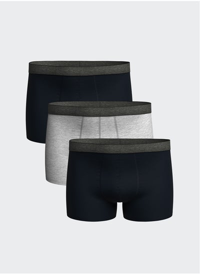 اشتري Standard Fit Cotton Flexible Men's Boxer 3-Piece في مصر