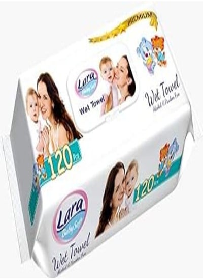 اشتري Lara Baby's Soft Premium Wet Wipes (120 Pieces) في مصر