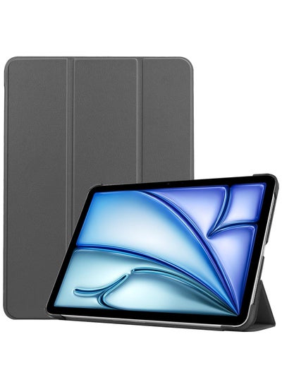 Buy Slim Stand Hard Back Shell Smart Cover Case for iPad Air 11-Inch M2 (2024), iPad Air 5/4 (2022/2020 5th/4th Generation 10.9-Inch), Auto Wake/Sleep Grey in Saudi Arabia