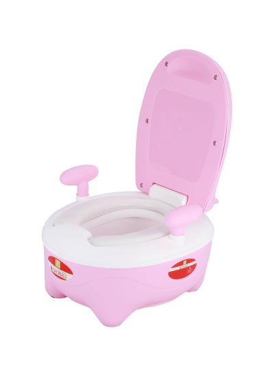 اشتري BP9423-Pink Portable Baby Potty Chair - Splash Shield With Removable Lid, Comfy High Back Rest, Ergonomic Design And Non-Slip Feet - Boy/Girl في الامارات