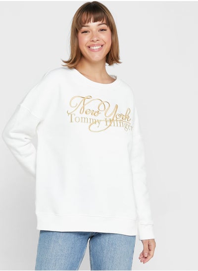 Buy Crew Neck Printed Sweatshirt in UAE