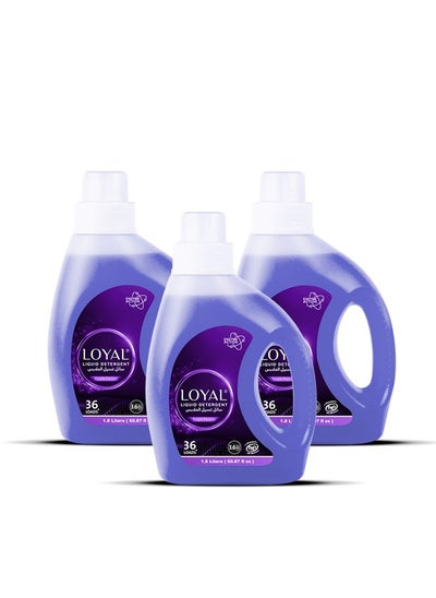 Buy Lavender Laundry Detergent Liquid 3x1.8L in UAE