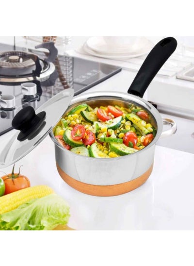 اشتري Copper Bottom Saucepan Eliminate Hot Spots And Create Even Heat Distribution في الامارات