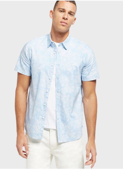 Buy Floral Print Oxford Shirt in UAE