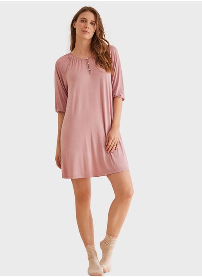 اشتري Button Detail Nightdress في الامارات