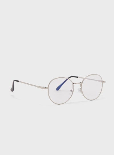 Buy Anti Blue  Lens Laptop Optic Round Glasses in Saudi Arabia