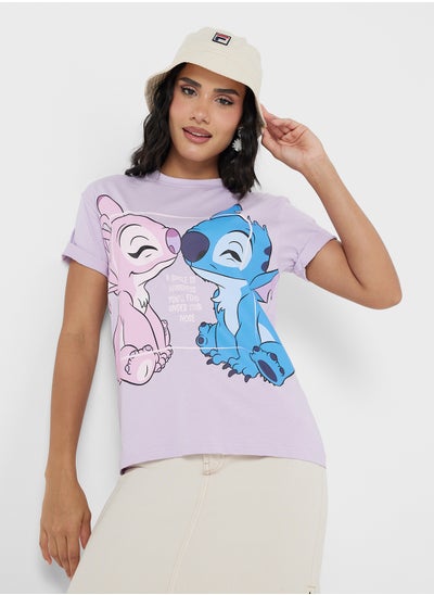 اشتري Stitch Graphic T-Shirt في الامارات