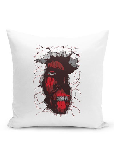 Buy Attack on Titan Throw Pillow Attack on Titan Couch Cushion Manga Comic Style Accent Pillow Sawney Beane Titan Realistic Print-Anime Fan Gift in UAE